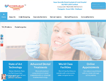 Tablet Screenshot of hyderabadsmiles.com